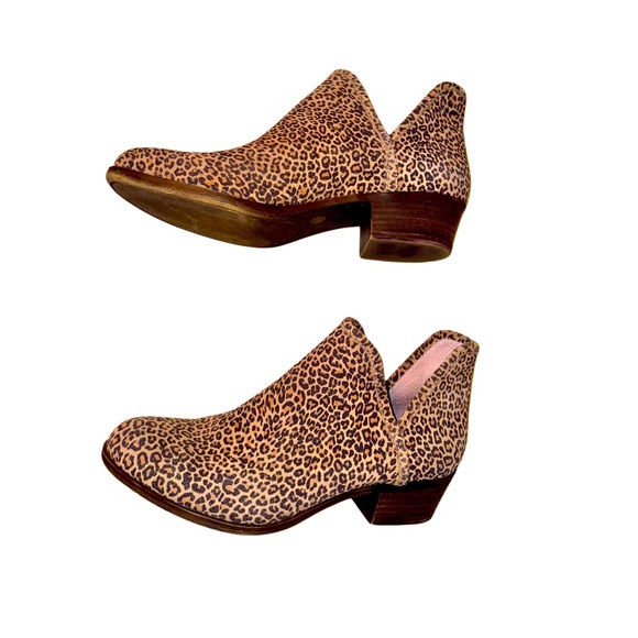 LUCKY BRAND Baley cheetah animal print ankle boots women’s size 8.5 8 1/2 - Picture 7 of 16